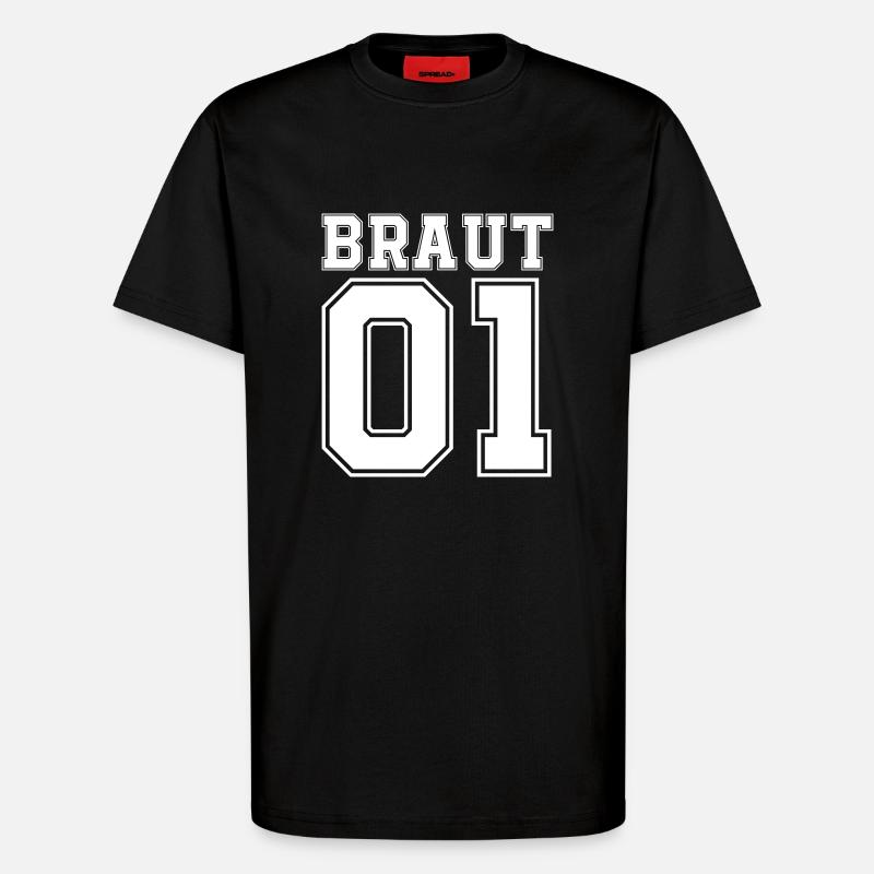 Bride 01 - T-Shirt - made by SPREAD - SOLID BLACK