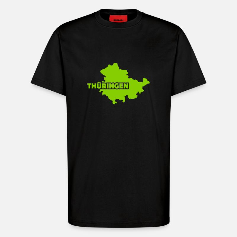 Thüringen - T-Shirt - made by SPREAD - SOLID BLACK