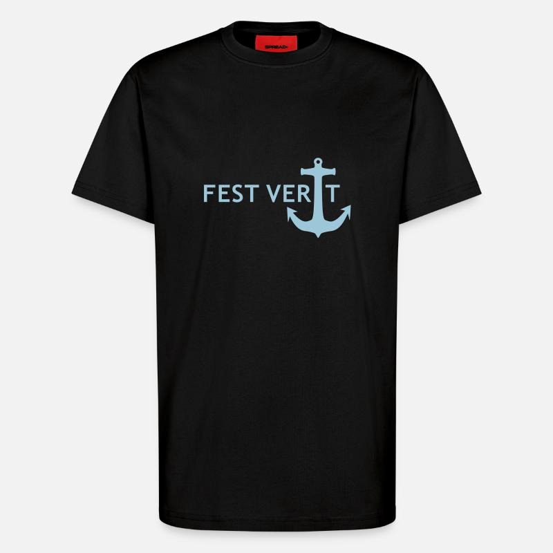 FIXED ANCHORS - T-Shirt - made by SPREAD - SOLID BLACK