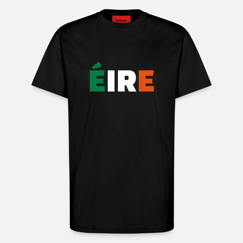 Eire - T-Shirt - made by SPREAD - SOLID BLACK