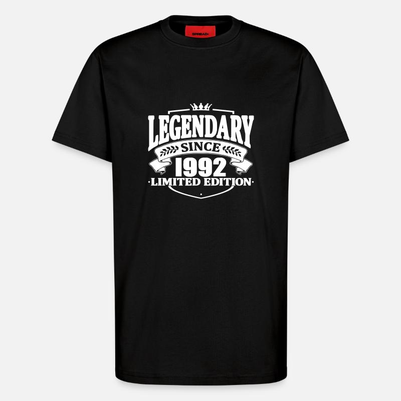 Legendary since 1992 - T-Shirt - made by SPREAD - SOLID BLACK