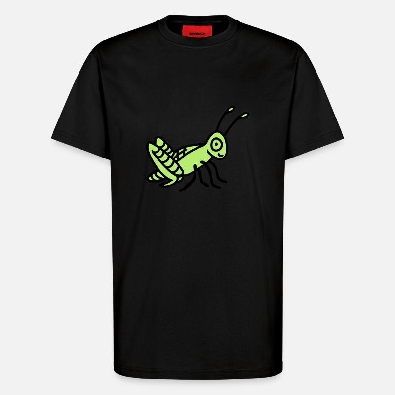 Grashüpfer - T-Shirt - made by SPREAD - SOLID BLACK