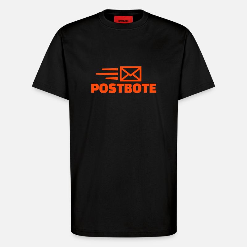 Postbote - T-Shirt - made by SPREAD - SOLID BLACK
