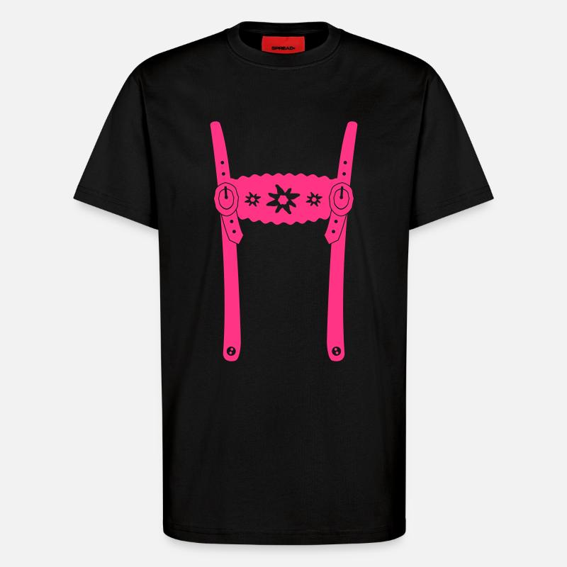 lederhose_end - T-Shirt - made by SPREAD - SOLID BLACK