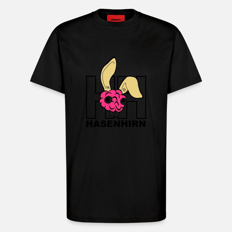 Hasenhirn - T-Shirt - made by SPREAD - SOLID BLACK