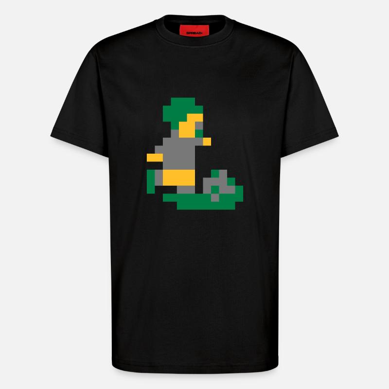 Sensi Pixel Man - T-Shirt - made by SPREAD - SOLID BLACK