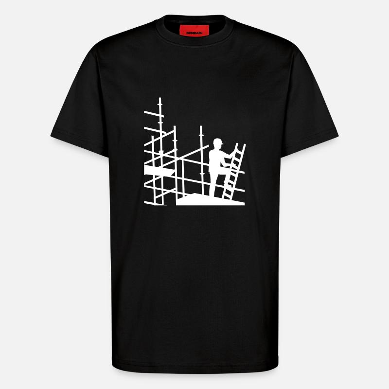 Gerüstbauer - T-Shirt - made by SPREAD - SOLID BLACK