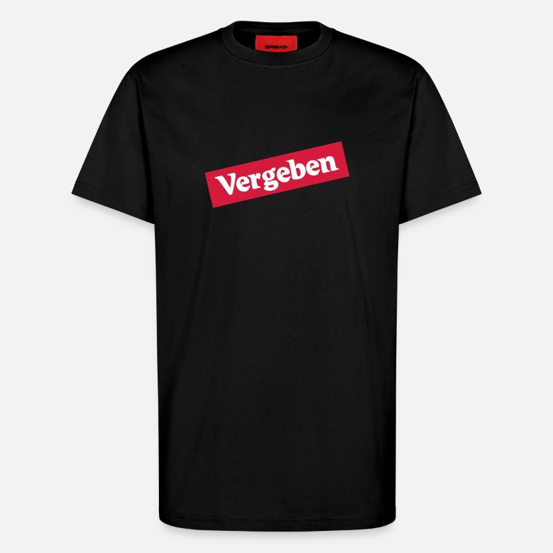 Vergeben - T-Shirt - made by SPREAD - SOLID BLACK