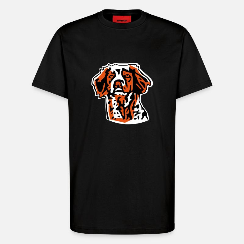 Epagneul Breton - T-Shirt - made by SPREAD - SOLID BLACK