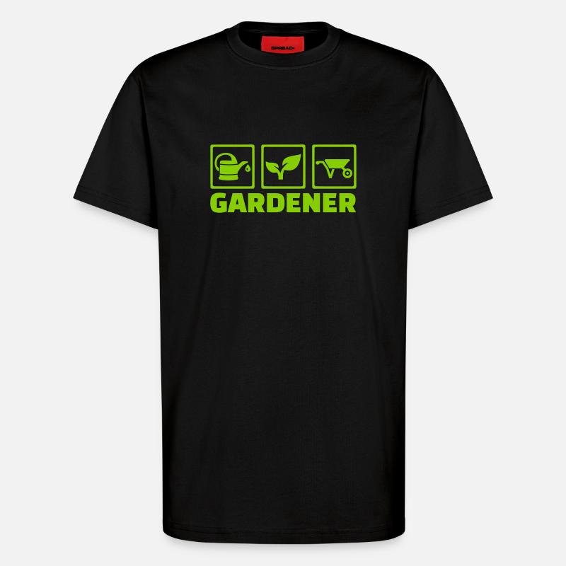 Gärtner - T-Shirt - made by SPREAD - SOLID BLACK