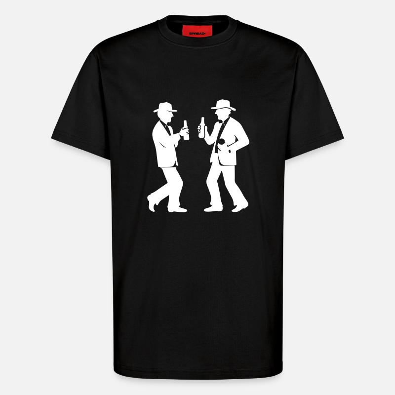 Fête Équipe Boisson - T-shirt bio décontracté fabriqué en UE - SOLID BLACK