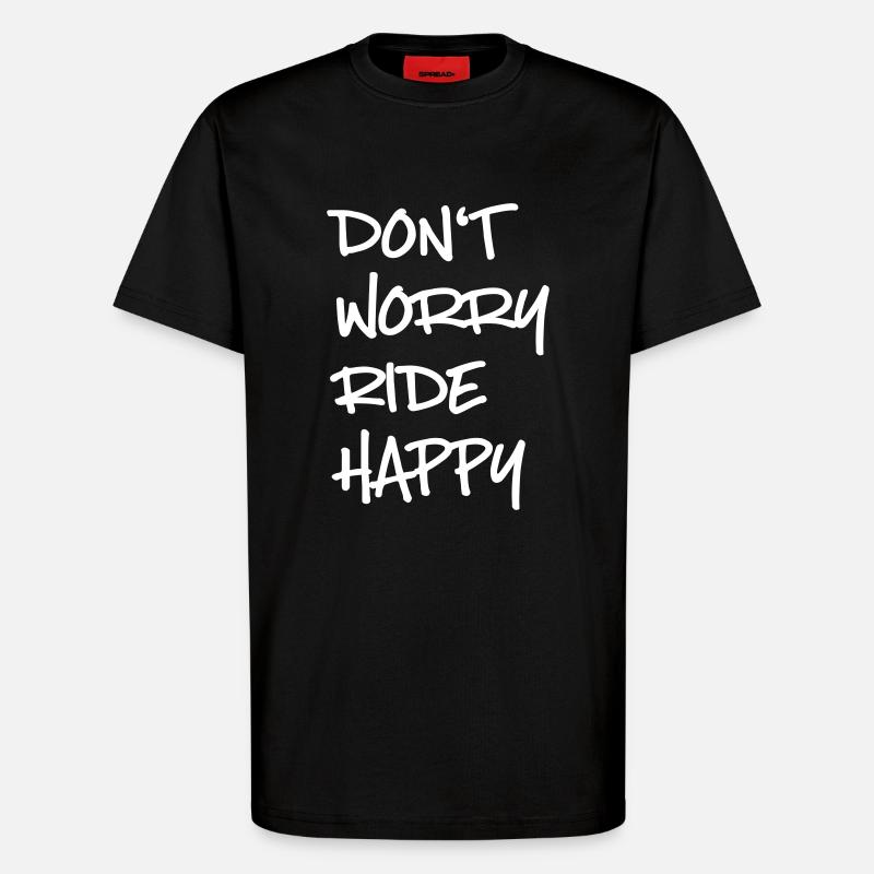 ride - T-Shirt - made by SPREAD - SOLID BLACK