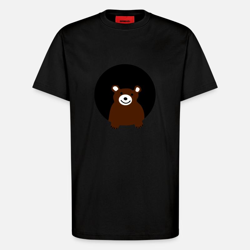 Bär - T-Shirt - made by SPREAD - SOLID BLACK