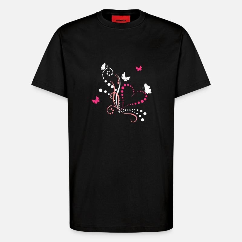 Schmetterlinge - T-Shirt - made by SPREAD - SOLID BLACK