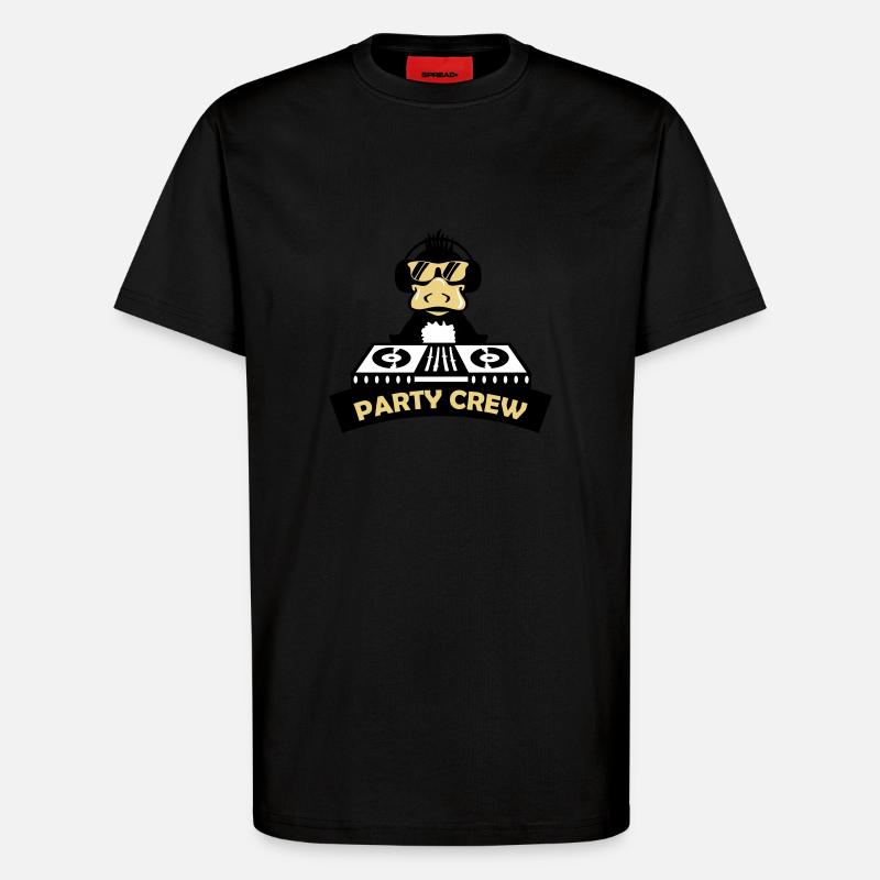 Équipe de fête de canard - T-shirt bio décontracté fabriqué en UE - SOLID BLACK