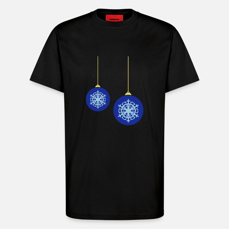 weihnachtskugeln - T-Shirt - made by SPREAD - SOLID BLACK