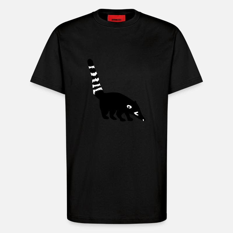 Coati - T-Shirt - made by SPREAD - SOLID BLACK