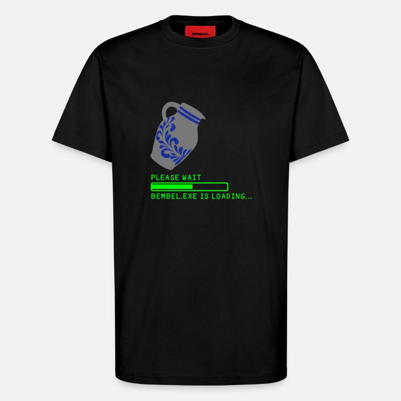 Bembel.EXE Loading... - T-Shirt - made by SPREAD - SOLID BLACK