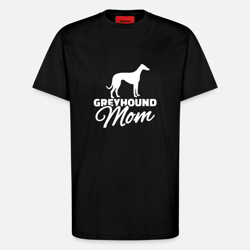 Windhund - T-Shirt - made by SPREAD - SOLID BLACK