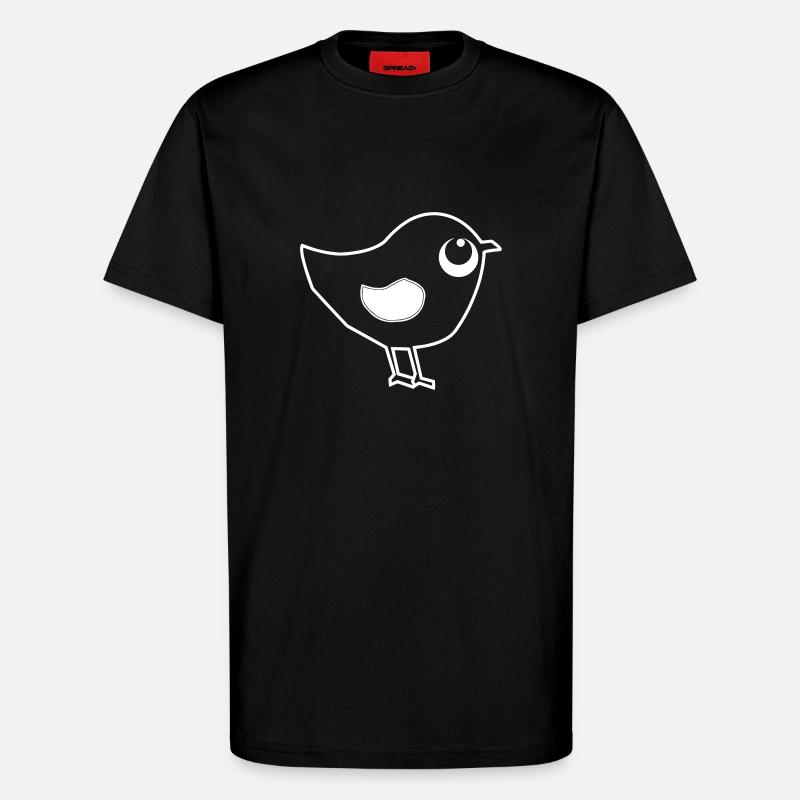 Ulmer Spatz - T-Shirt - made by SPREAD - SOLID BLACK