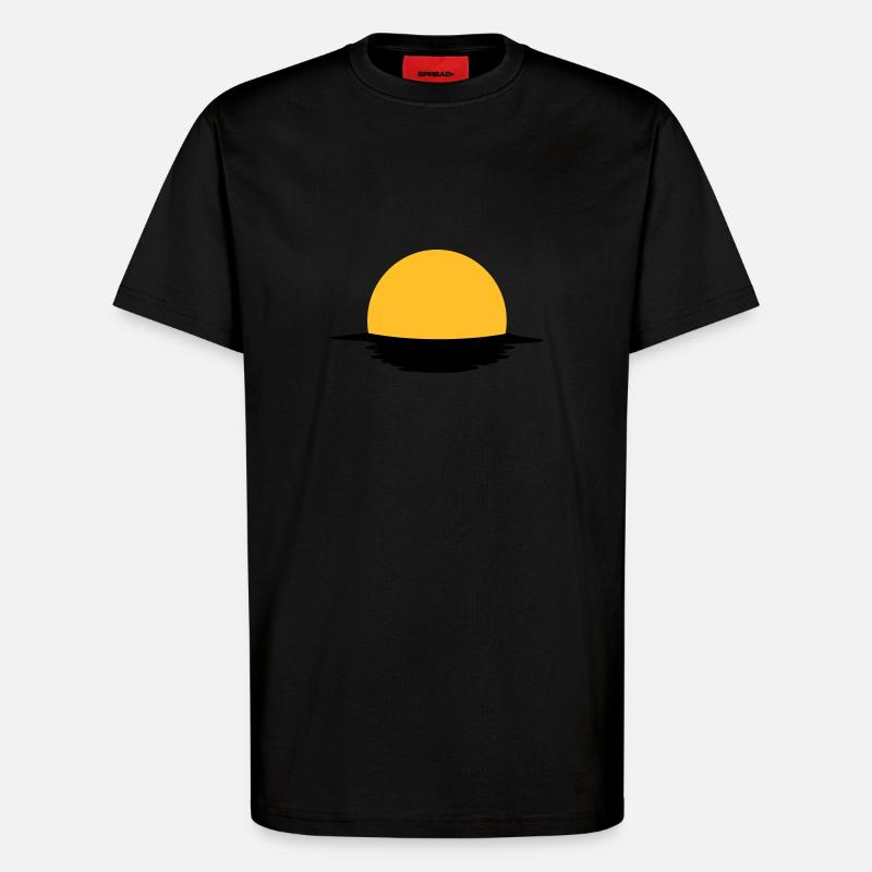 Sonne - T-Shirt - made by SPREAD - SOLID BLACK