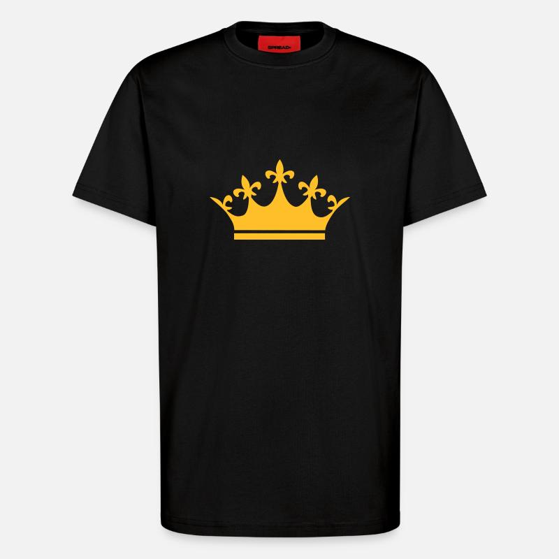 Krone Sieger König - T-Shirt - made by SPREAD - SOLID BLACK