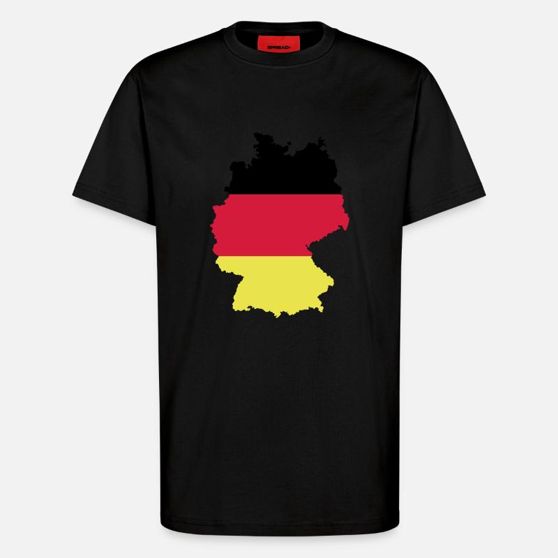 Deutschland - T-Shirt - made by SPREAD - SOLID BLACK