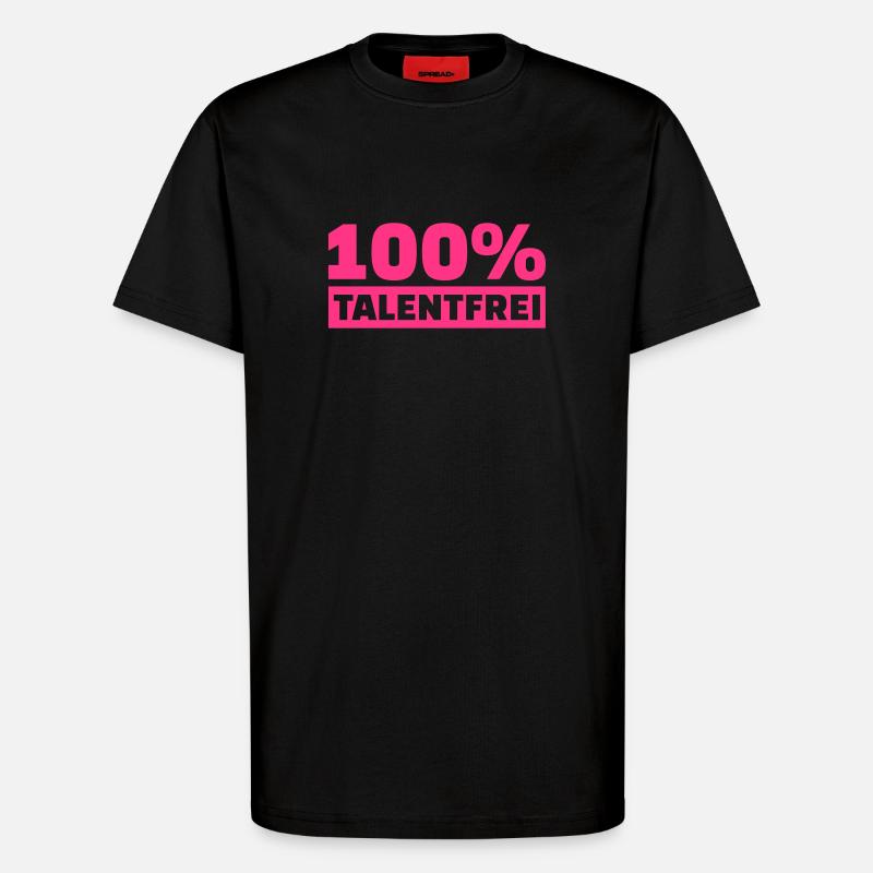 Talentfrei - T-Shirt - made by SPREAD - SOLID BLACK