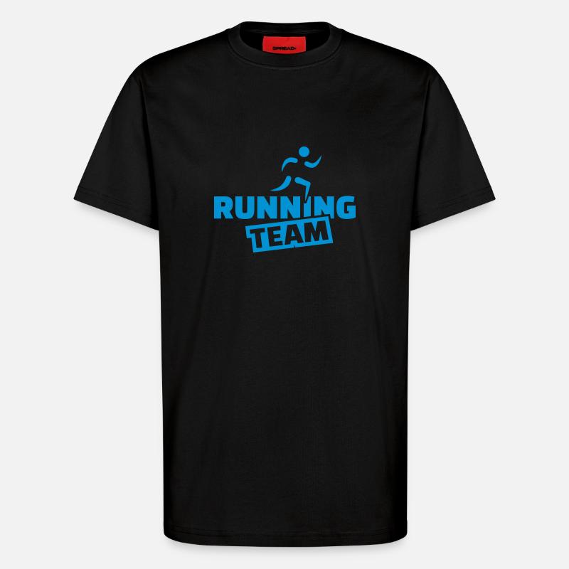 Laufen - T-Shirt - made by SPREAD - SOLID BLACK