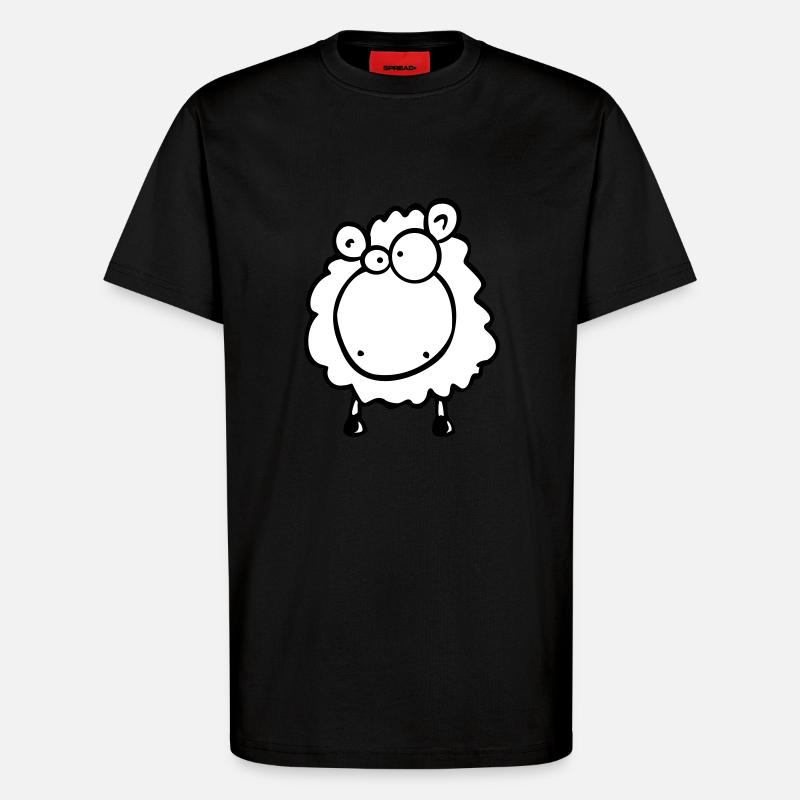 Doofes Schaf - T-Shirt - made by SPREAD - SOLID BLACK