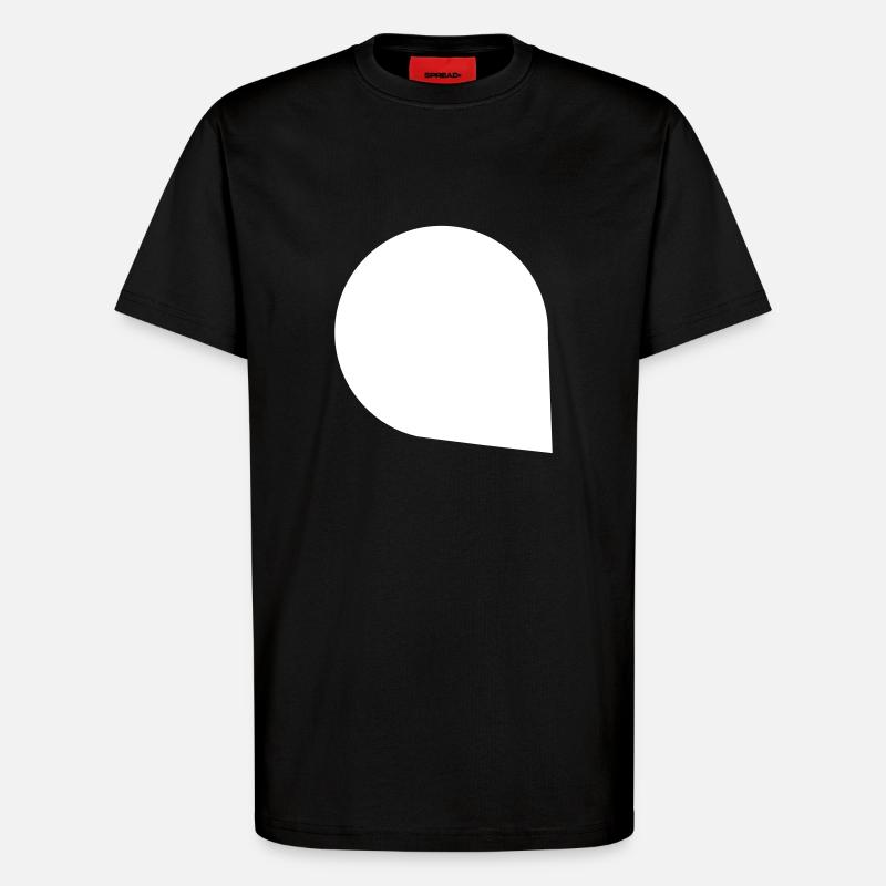 Bubble Speech Bubble Talking message - T-Shirt - made by SPREAD - SOLID BLACK
