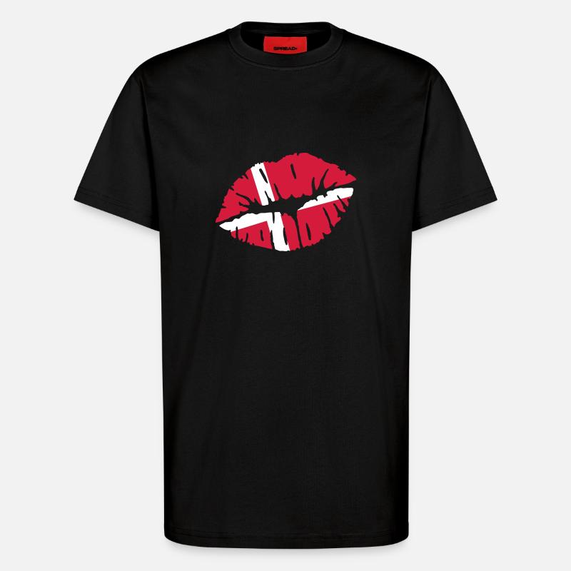 Dänemark - T-Shirt - made by SPREAD - SOLID BLACK