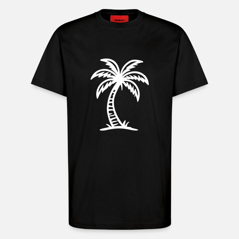 Palm Tree Icon - T-Shirt - made by SPREAD - SOLID BLACK