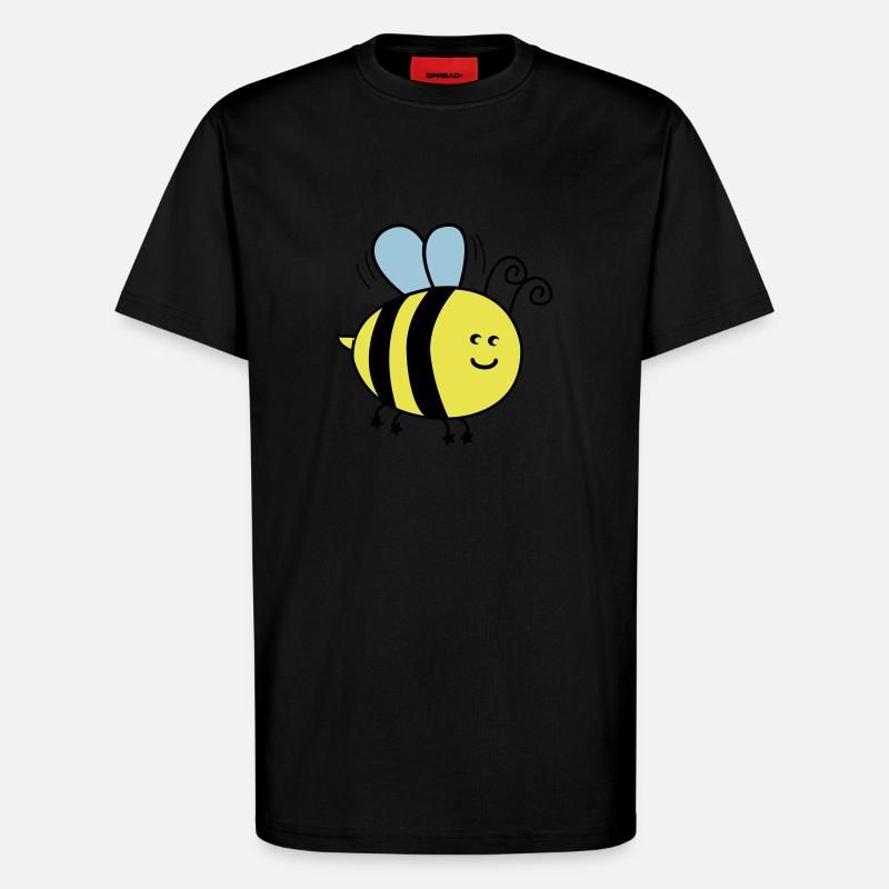 biene_002 - T-Shirt - made by SPREAD - SOLID BLACK