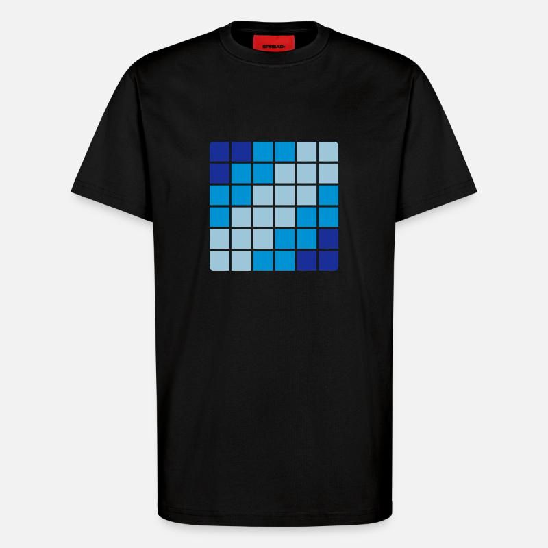 Muster - T-Shirt - made by SPREAD - SOLID BLACK