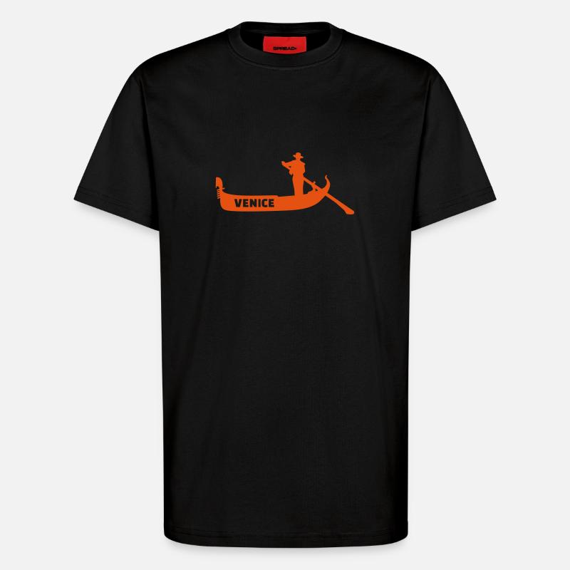 Venice - T-shirt bio décontracté fabriqué en UE - SOLID BLACK