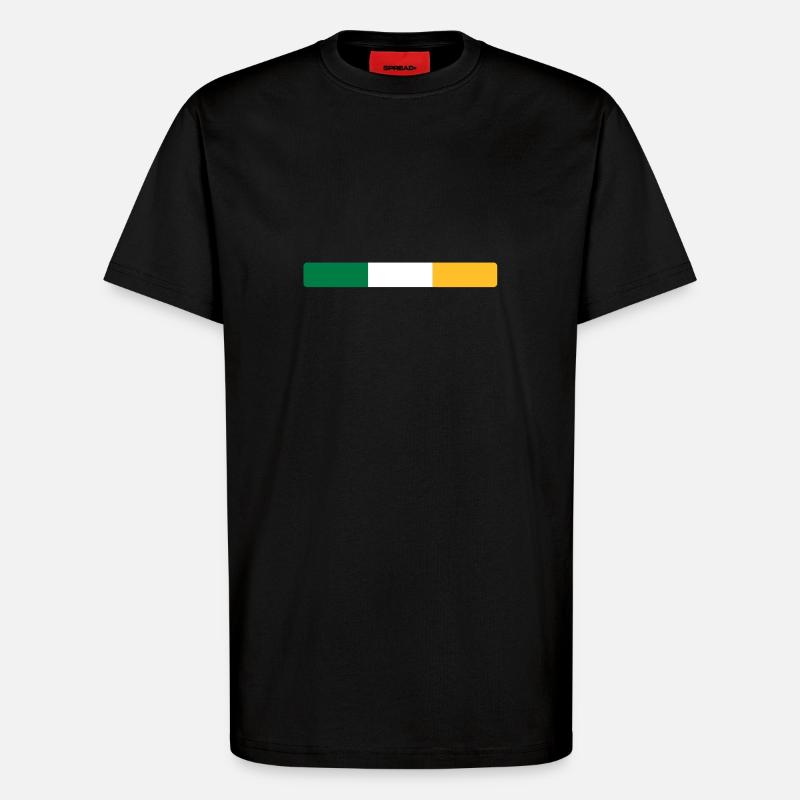 Irlande - T-Shirt - made by SPREAD - SOLID BLACK