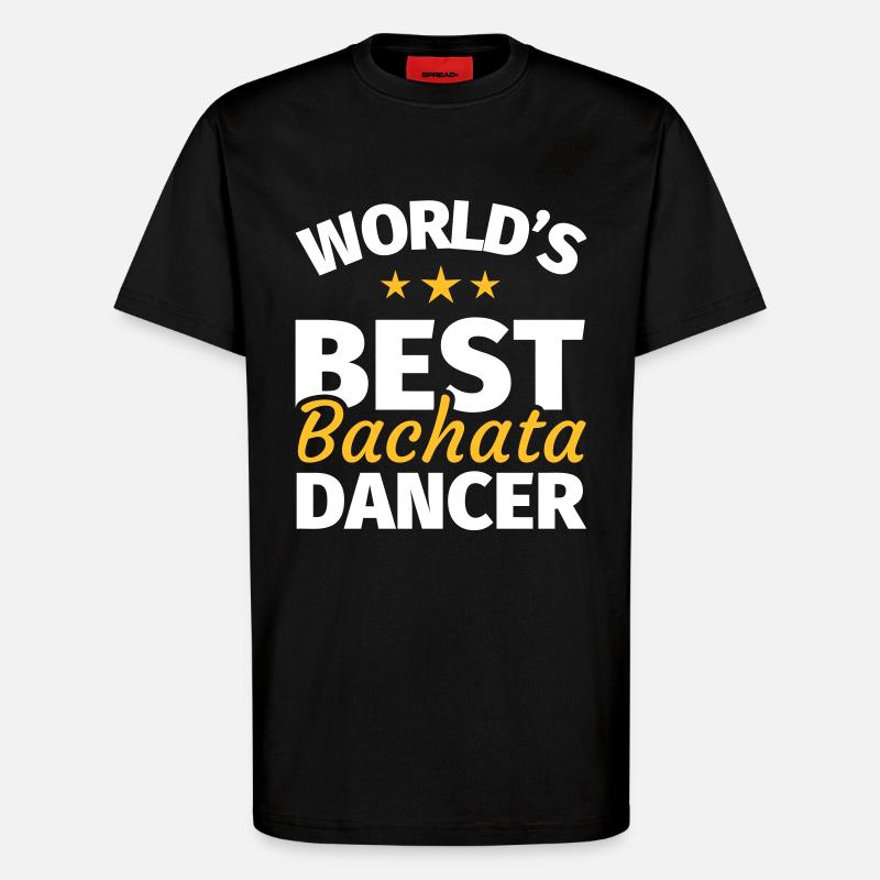 Cadeau de danse Bachata - T-shirt bio décontracté fabriqué en UE - SOLID BLACK