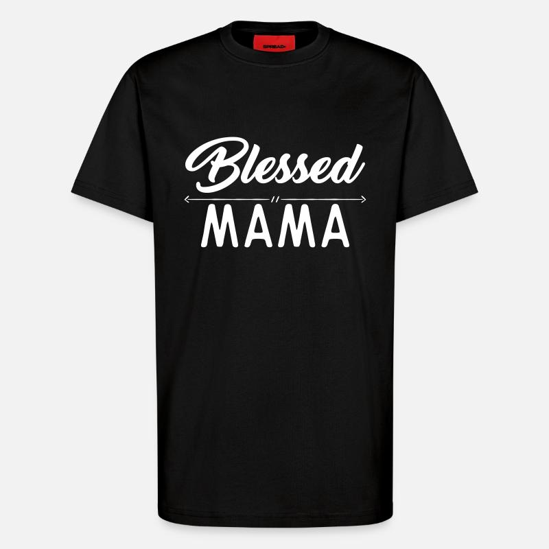 Blessed Mama - T-Shirt - made by SPREAD - SOLID BLACK