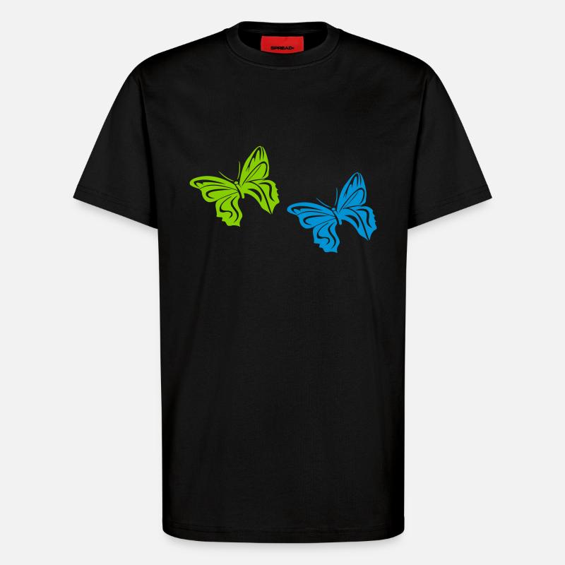 schmetterling 2 - T-Shirt - made by SPREAD - SOLID BLACK