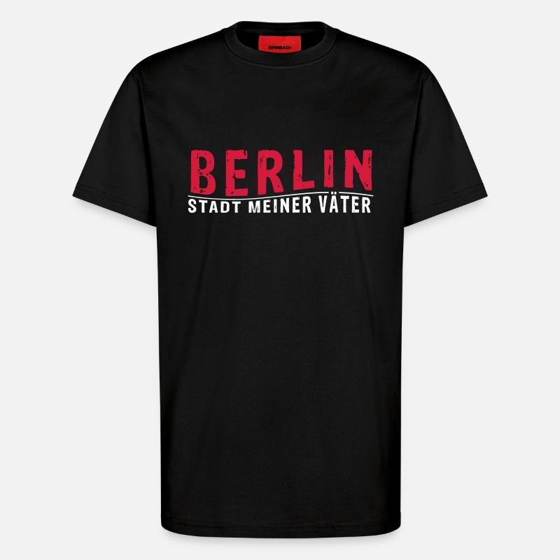 BERLIN - Stadt meiner Väter - T-Shirt - made by SPREAD - SOLID BLACK