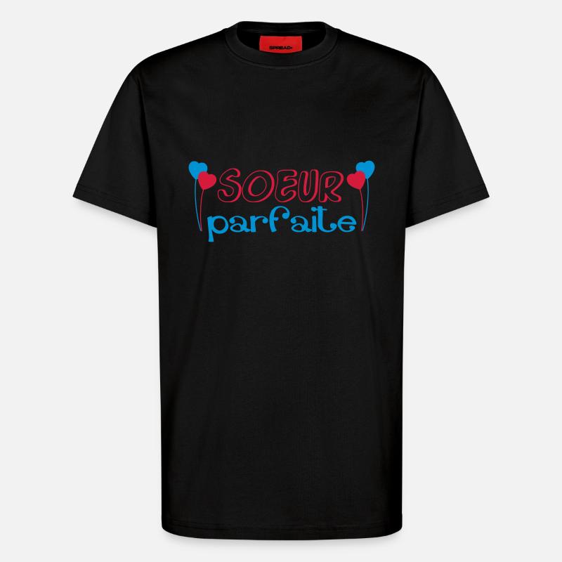 Perfekte SCHWESTER - T-Shirt - made by SPREAD - SOLID BLACK