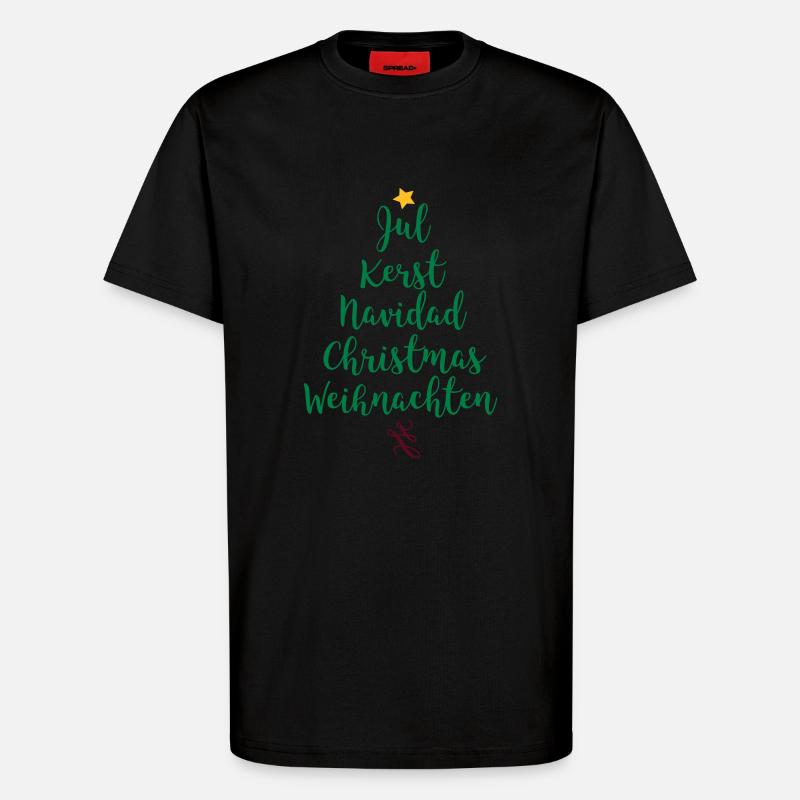 Weihnachtsbaum - T-Shirt - made by SPREAD - SOLID BLACK