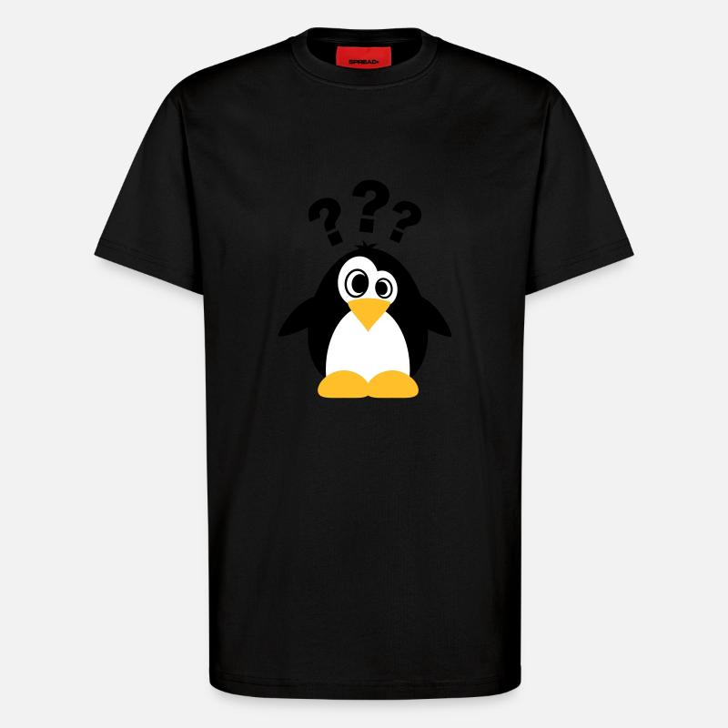 Dummer Pinguin - T-Shirt - made by SPREAD - SOLID BLACK