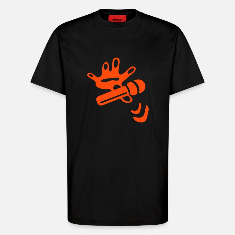 Mike Drop icône - T-shirt bio décontracté fabriqué en UE - SOLID BLACK
