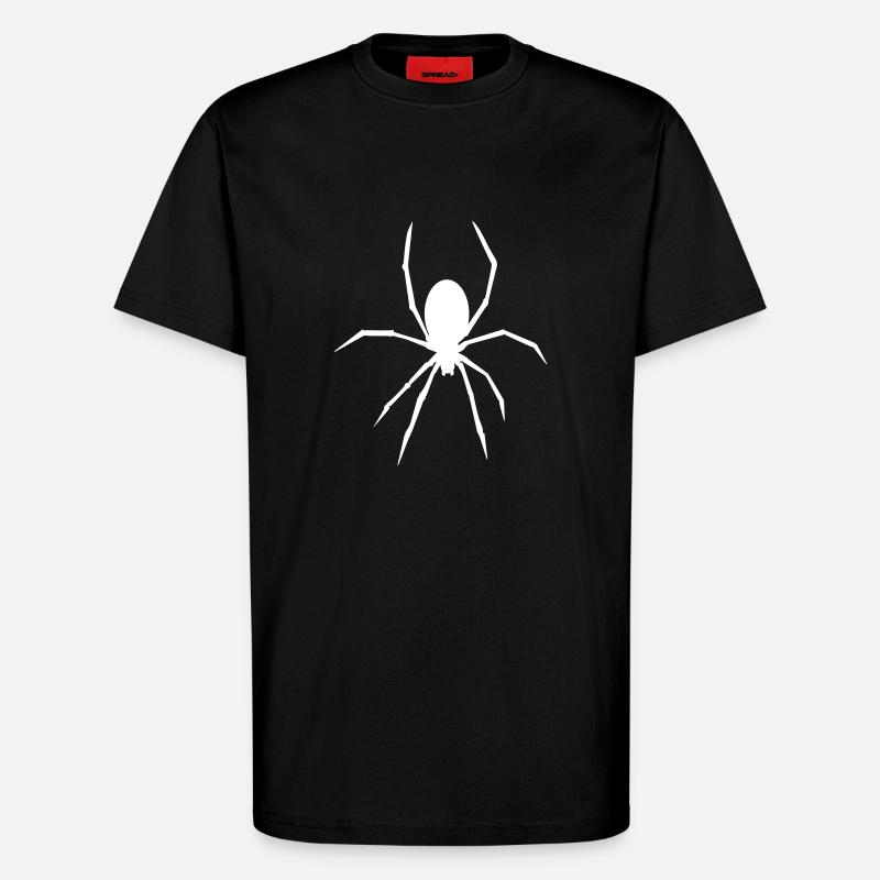 Spinne - Tier - Spider - T-Shirt - made by SPREAD - SOLID BLACK