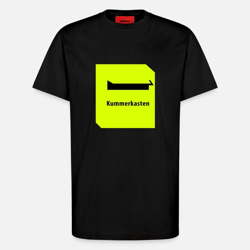 Kummerkasten - T-Shirt - made by SPREAD - SOLID BLACK