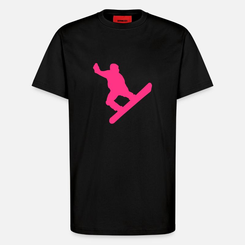 snowboarder - T-Shirt - made by SPREAD - SOLID BLACK
