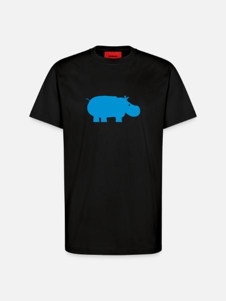 nilpferd - T-Shirt - made by SPREAD - SOLID BLACK