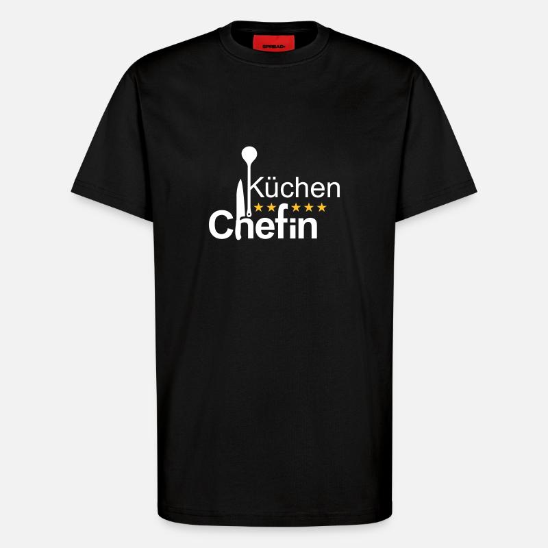 Küchenchefin - T-Shirt - made by SPREAD - SOLID BLACK